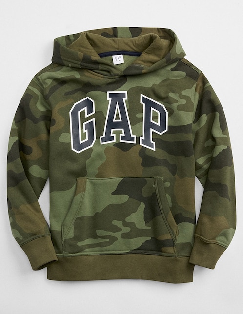 Sudadera GAP logotipo con gorro cerrada para niño en GAP