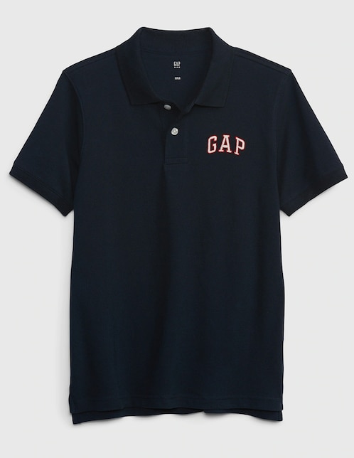 Playera tipo polo de algodón para niño 1