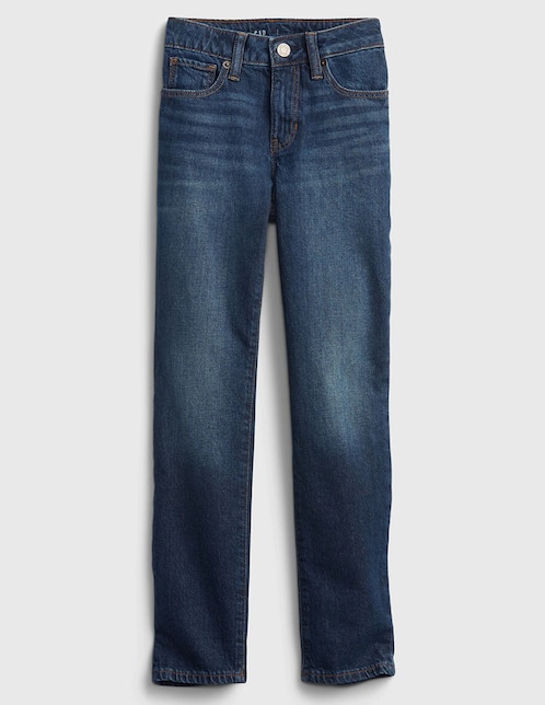 Jeans slim deslavado para niña