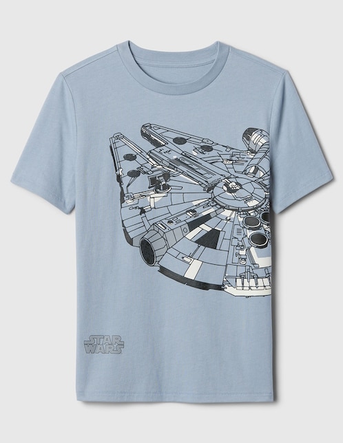 Playera Star Wars manga corta para niño