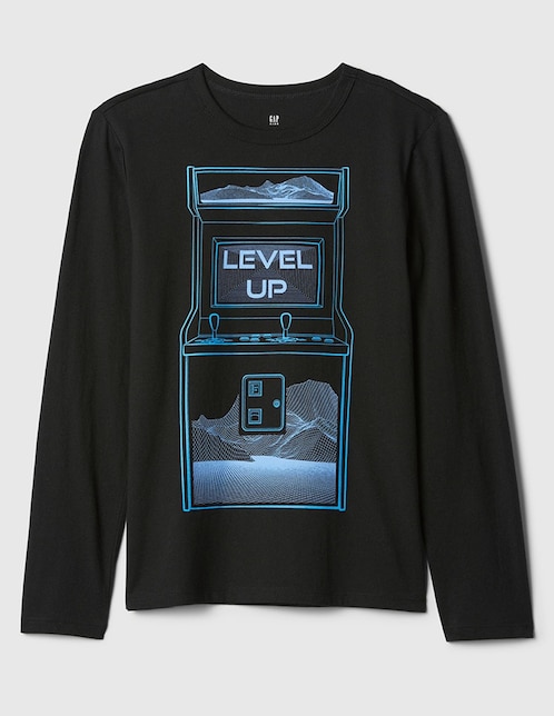 Playera manga larga para niño