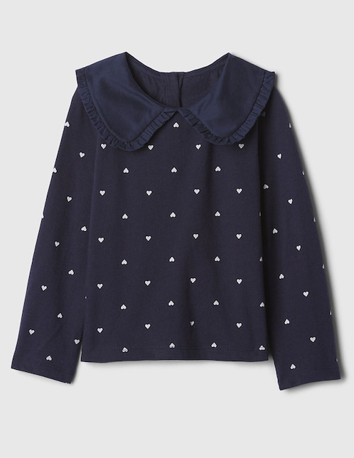 GAP Playera manga larga para niña
