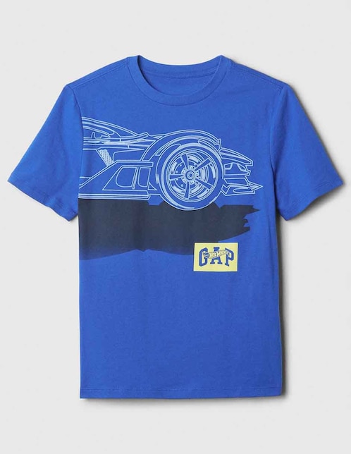 Playera Hot Wheels maga corta para niño