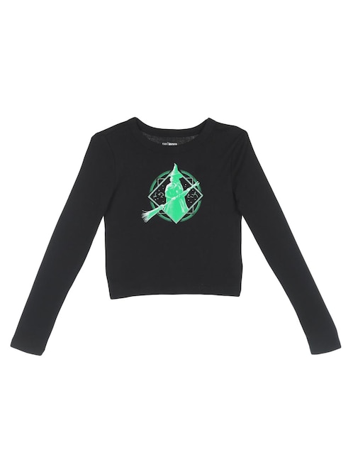 Playera Wicked manga larga para niña