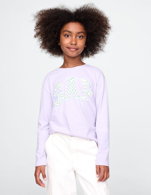 GAP Playera manga larga para niña