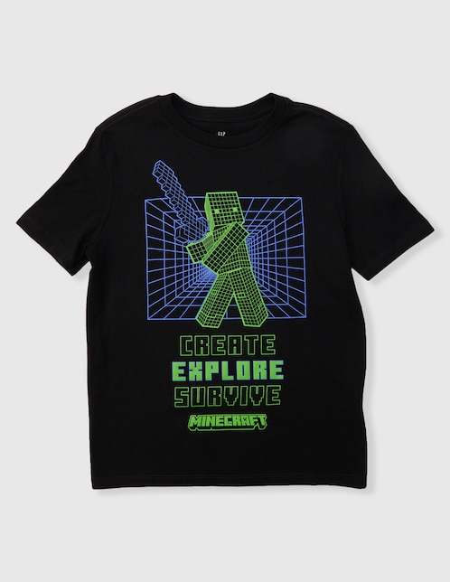 Playera Gap Minecraft manga corta para niño