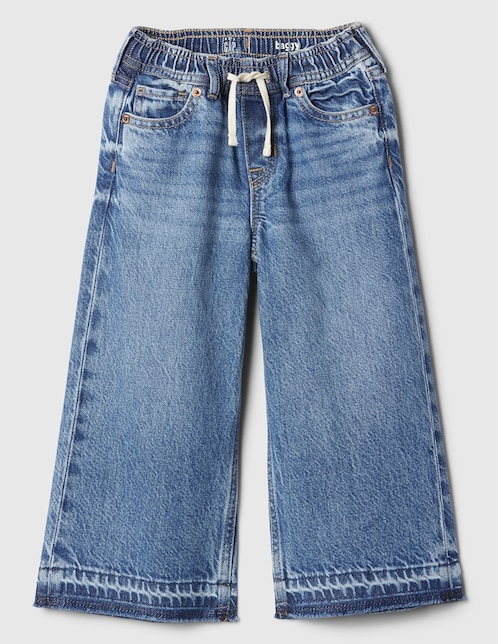 Jeans amplio deslavado para niña 1