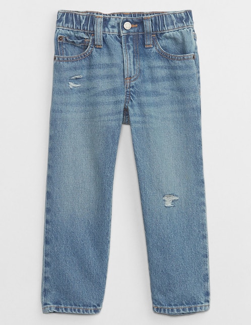Jeans relaxed straight deslavado para niño 1