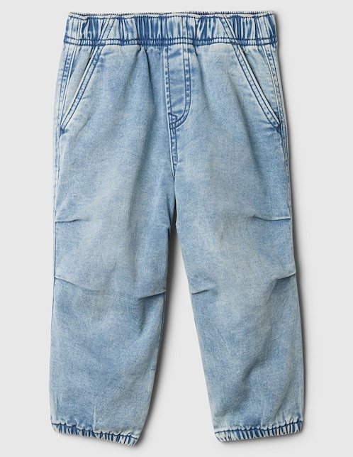 Jeans straight Ultrasoft lavado bleach para niño