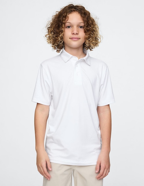 Playera tipo polo para niño