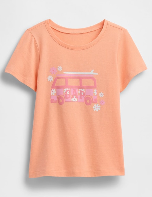 Playera manga corta para bebé niña