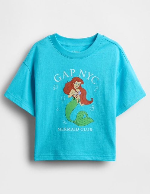 Playera La Sirenita manga corta para niña