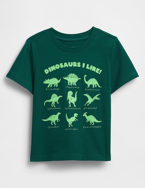 Playera Dinosaurios manga corta para niño