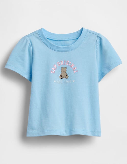 PLAYERA GAP 778402, 2 AÑOS, AZUL CLARO