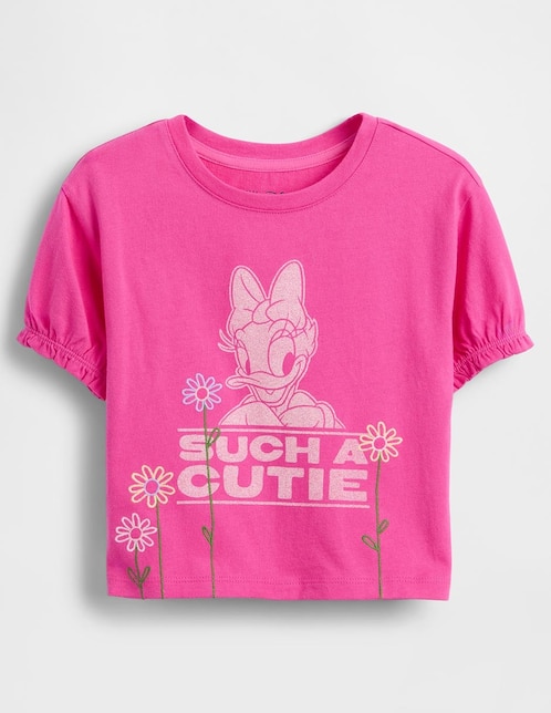 Playera Daisy manga corta para bebé niña