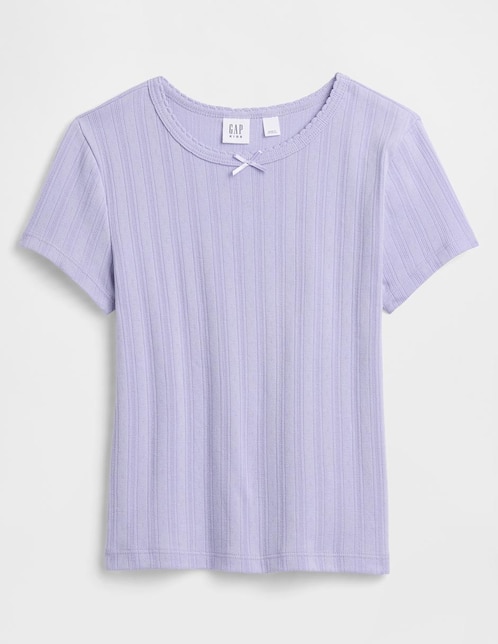 Playera manga corta para niña