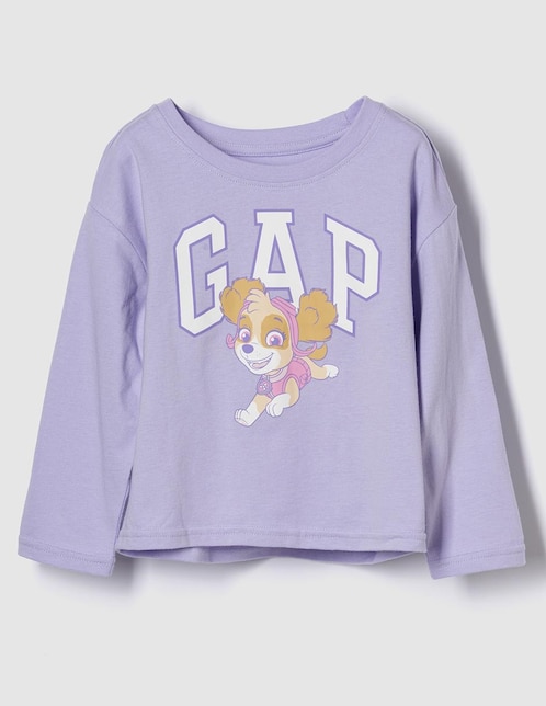 Playera Skye manga larga para bebé niña