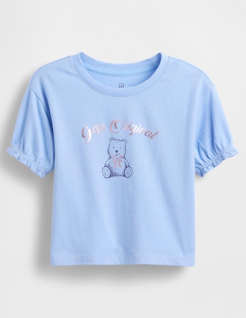 Playera manga corta para bebé niña