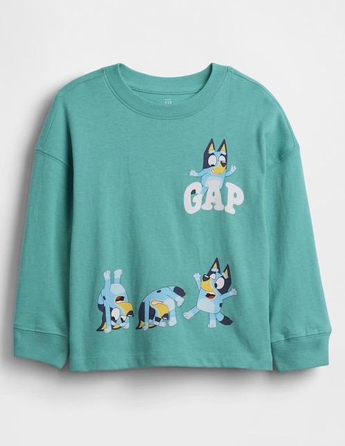 Playera Bluey manga larga para niño 1