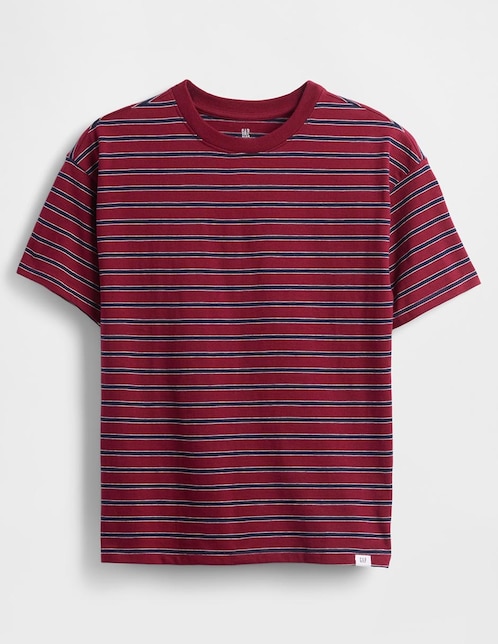 PLAYERA GAP 831299C NIÑO, 6-7 AÑOS, VINO