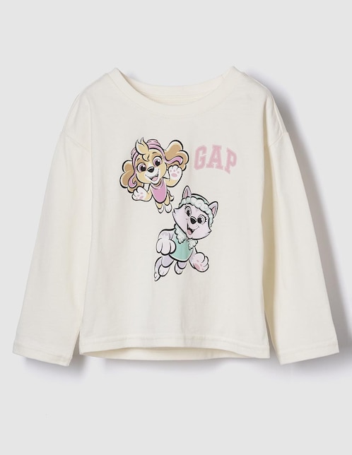 Playera manga larga para niña