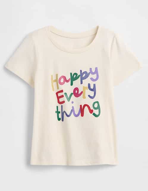 Playera manga corta para bebé niña