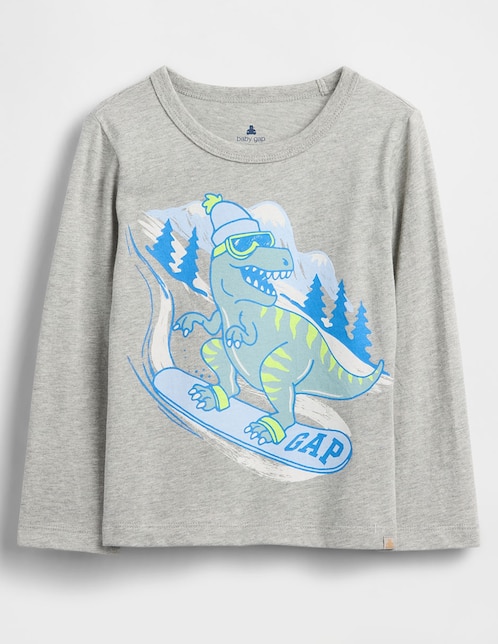 Playera manga larga para niño