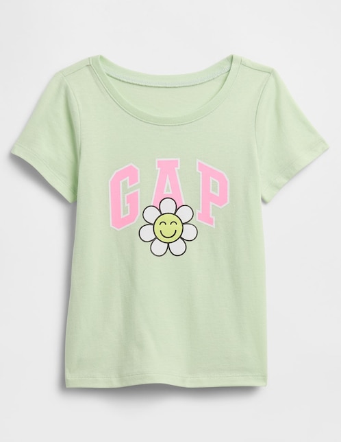 Playera manga corta para niña