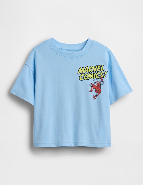 Playera Spider-Man Marvel manga corta para niño