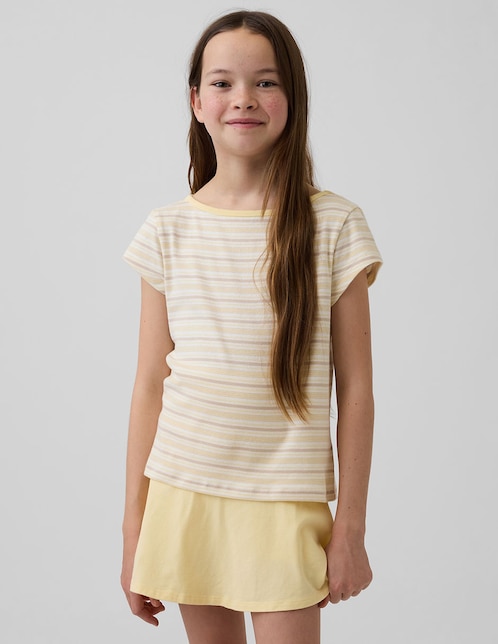 PLAYERA GAP 880154 NIÑA, XG, AMARILLO