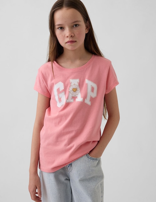 Playera manga corta para niña
