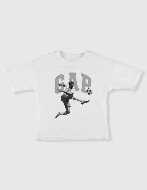 Playera fútbol manga corta para niño