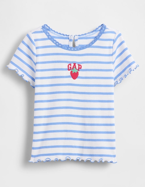 Playera manga corta para bebé niña
