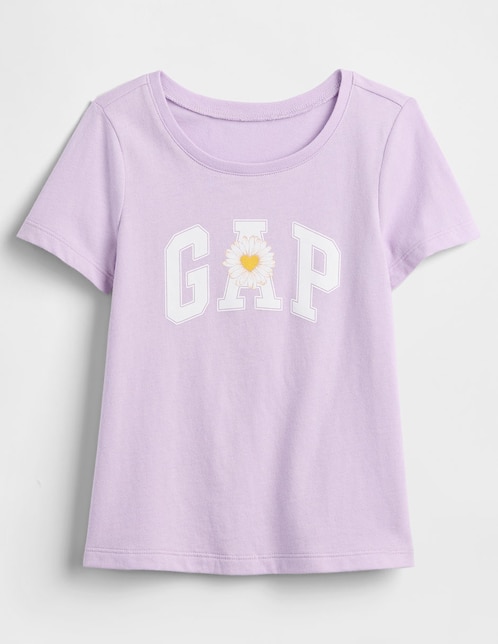 Playera manga corta para bebé niña