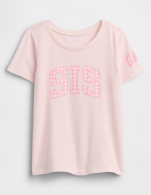 Playera manga corta para bebé niña