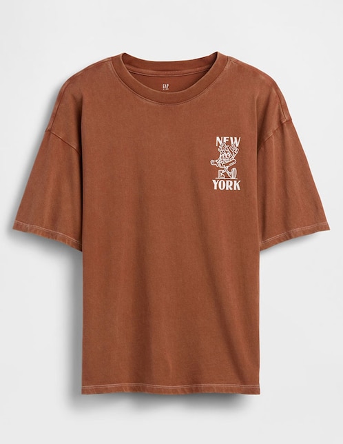 Playera manga al codo para niño