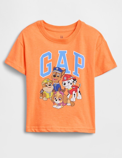 Playera Paw Patrol manga corta para niño