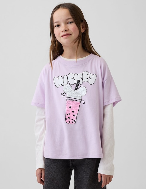 PLAYERA GAP 870838 NIÑA REGUL, G, LILA