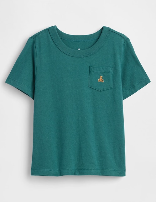 PLAYERA GAP 87, 3T AÑOS, VERDE OBSCURO