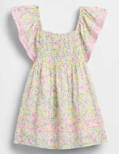 vestido manga mariposa para niña