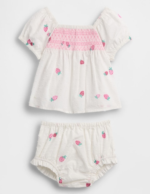 Conjunto de algodón para bebé niña