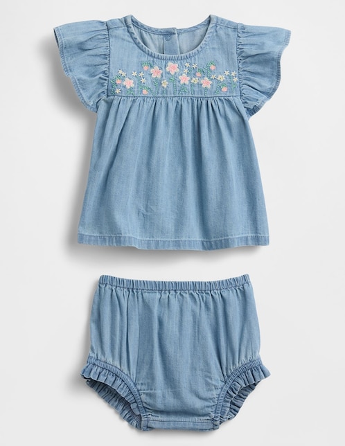 Conjunto de algodón para bebé niña