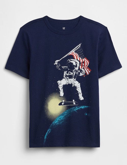 Playera manga corta para niño