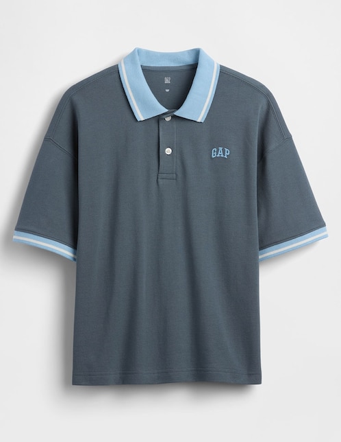 PLAYERA POLO GAP 887, XG, AZUL OBSCURO