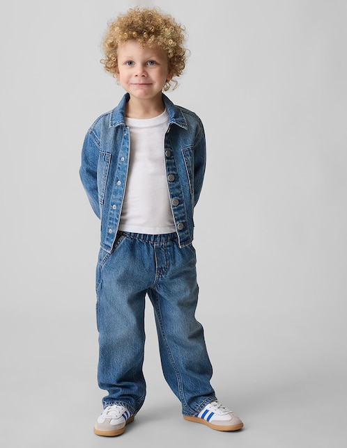 Jeans baggy deslavado para niño