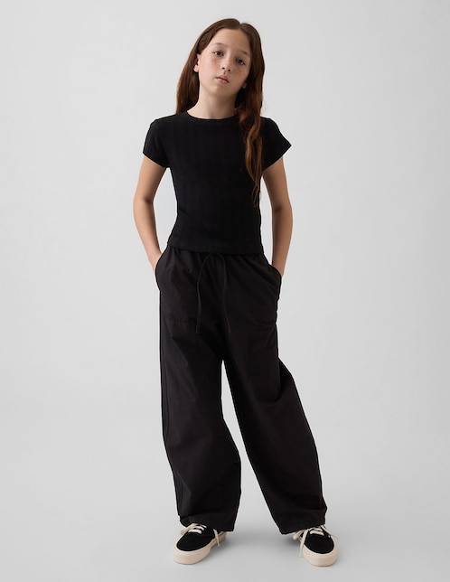 PANTALÓN GAP 890393 NIÑA REG, G, NEGRO
