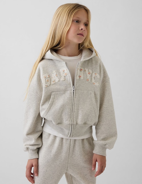 SUDADERA GAP 879363 NIÑA FL, XCH, GRIS