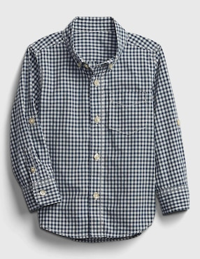 Camisa casual de algodón manga larga para niño