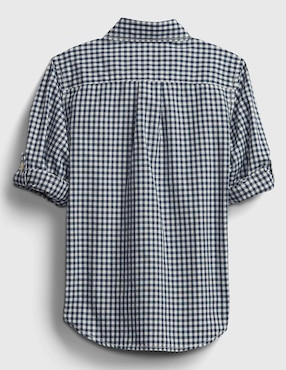 Camisa casual de algodón manga larga para niño