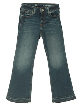 Jeans straight deslavado para niña